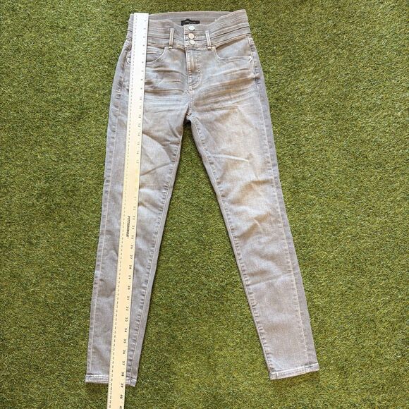 Ann Taylor Pants Women’s 2 High Rise The Skinny In Curvy Gray Wash - Picture 2 of 9